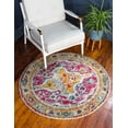 thumbnail image 1 of Rugs.com Carnevale Collection Rug – 8 Ft Round Multi Medium Rug Perfect For Kitchens, Dining Rooms, 1 of 9