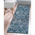 thumbnail image 1 of Rugs.com Charleston Collection Rug – 10 Ft Runner Navy Blue Low-Pile Rug Perfect For Hallways, Entryways, 1 of 9