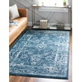 thumbnail image 1 of Rugs.com Charleston Collection Rug – 5' x 8' Navy Blue Low-Pile Rug Perfect For Living Rooms, Large Dining Rooms, Open Floorplans, 1 of 9