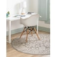 thumbnail image 1 of Rugs.com Charlotte Collection Rug – 3 Ft Round Light Gray Low-Pile Rug Perfect For Kitchens, Dining Rooms, 1 of 1