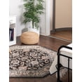 thumbnail image 1 of Rugs.com Charlotte Collection Rug – 5 Ft Octagon Gray Low-Pile Rug Perfect For Living Rooms, Kitchens, Entryways, 1 of 9