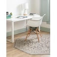 thumbnail image 1 of Rugs.com Charlotte Collection Rug – 5 Ft Octagon Light Gray Low-Pile Rug Perfect For Living Rooms, Kitchens, Entryways, 1 of 9