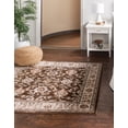 thumbnail image 1 of Rugs.com Charlotte Collection Rug – 5 Ft Square Brown Low-Pile Rug Perfect For Living Rooms, Kitchens, Entryways, 1 of 8
