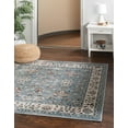 thumbnail image 1 of Rugs.com Charlotte Collection Rug – 5 Ft Square Light Blue Low-Pile Rug Perfect For Living Rooms, Kitchens, Entryways, 1 of 8