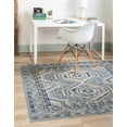 thumbnail image 1 of Rugs.com Charlotte Collection Rug – 5 Ft Square Light Blue Low-Pile Rug Perfect For Living Rooms, Kitchens, Entryways, 1 of 8