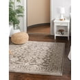 thumbnail image 1 of Rugs.com Charlotte Collection Rug – 5 Ft Square Light Gray Low-Pile Rug Perfect For Living Rooms, Kitchens, Entryways, 1 of 8