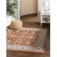 thumbnail image 1 of Rugs.com Charlotte Collection Rug – 5 Ft Square Rust Red Low-Pile Rug Perfect For Living Rooms, Kitchens, Entryways, 1 of 8
