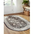 thumbnail image 1 of Rugs.com Charlotte Collection Rug – 5' x 8' Oval Gray Low-Pile Rug Perfect For Living Rooms, Large Dining Rooms, Open Floorplans, 1 of 8