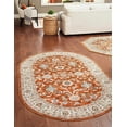 thumbnail image 1 of Rugs.com Charlotte Collection Rug – 5' x 8' Oval Rust Red Low-Pile Rug Perfect For Living Rooms, Large Dining Rooms, Open Floorplans, 1 of 8