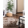 thumbnail image 1 of Rugs.com Charlotte Collection Rug – 8 Ft Octagon Brown Low-Pile Rug Perfect For Living Rooms, Kitchens, Entryways, 1 of 1
