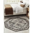 thumbnail image 1 of Rugs.com Charlotte Collection Rug – 8 Ft Octagon Gray Low-Pile Rug Perfect For Living Rooms, Kitchens, Entryways, 1 of 1