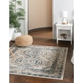 thumbnail image 1 of Rugs.com Charlotte Collection Rug – 8 Ft Square Gray Low-Pile Rug Perfect For Living Rooms, Kitchens, Entryways, 1 of 1