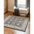 thumbnail image 1 of Rugs.com Charlotte Collection Rug – 8 Ft Square Gray Low-Pile Rug Perfect For Living Rooms, Kitchens, Entryways, 1 of 1