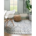 thumbnail image 1 of Rugs.com Charlotte Collection Rug – 8' x 10' Oval Light Blue Low-Pile Rug Perfect For Living Rooms, Large Dining Rooms, Open Floorplans, 1 of 1