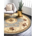 thumbnail image 1 of Rugs.com Chateau Collection Rug – 13' Round Light Blue Medium Rug Perfect For Kitchens, Dining Rooms, 1 of 9