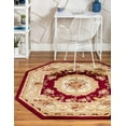 thumbnail image 1 of Rugs.com Chateau Collection Rug – 5' 3 Octagon Red Medium Rug Perfect For Living Rooms, Kitchens, Entryways, 1 of 6