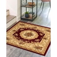 thumbnail image 1 of Rugs.com Chateau Collection Rug – 7' Square Red Medium Rug Perfect For Living Rooms, Kitchens, Entryways, 1 of 6