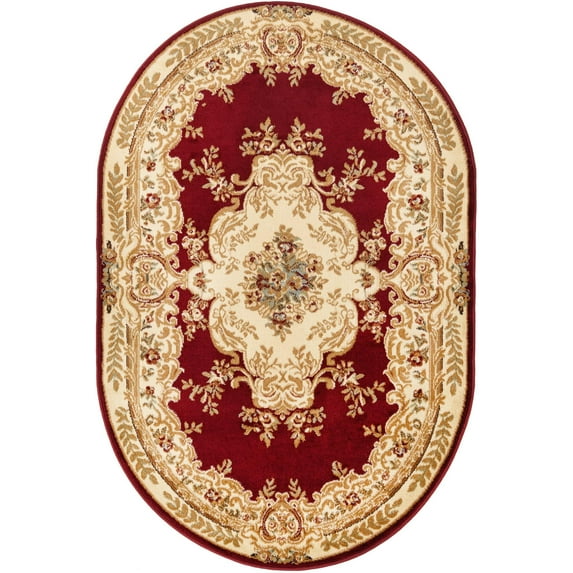 Rugs.com Chateau Collection Rug – 8' x 11' Cream Medium Rug Perfect For Living Rooms, Large Dining Rooms, Open Floorplans