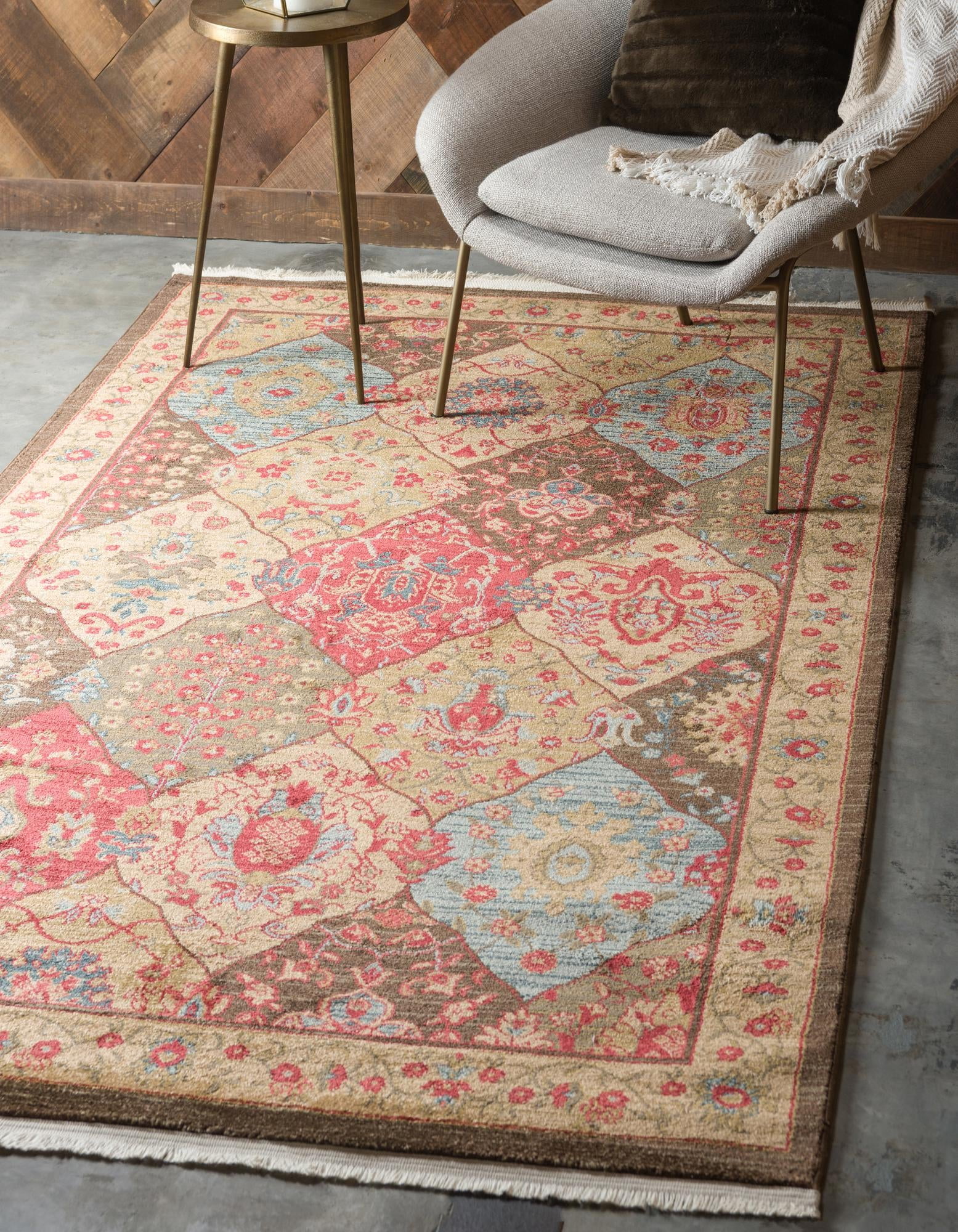 Rugs.com Chelsea Collection Rug – 5' x 8' Multi Medium Rug Perfect For ...