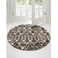 thumbnail image 1 of Rugs.com Cherokee Collection Rug – 4 Ft Round Rust Multi High Rug Perfect For Kitchens, Dining Rooms, 1 of 9
