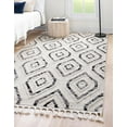 thumbnail image 1 of Rugs.com Cherokee Collection Rug – 5' x 8' Black And White High Rug Perfect For Bedrooms, Dining Rooms, Living Rooms, 1 of 9