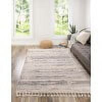 Rugs.com Cherokee Collection Rug – 8' x 10' Sand High Rug Perfect For Living Rooms, Large Dining Rooms, Open Floorplans