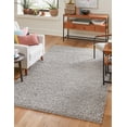 thumbnail image 1 of Rugs.com Comfort Solid Shag Collection Rug – 6' x 9' Cloud Gray Shag Rug Perfect For Bedrooms, Dining Rooms, Living Rooms, 1 of 8