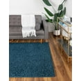 thumbnail image 1 of Rugs.com Comfort Solid Shag Collection Rug – 6' x 9' Sapphire Blue Shag Rug Perfect For Bedrooms, Dining Rooms, Living Rooms, 1 of 9