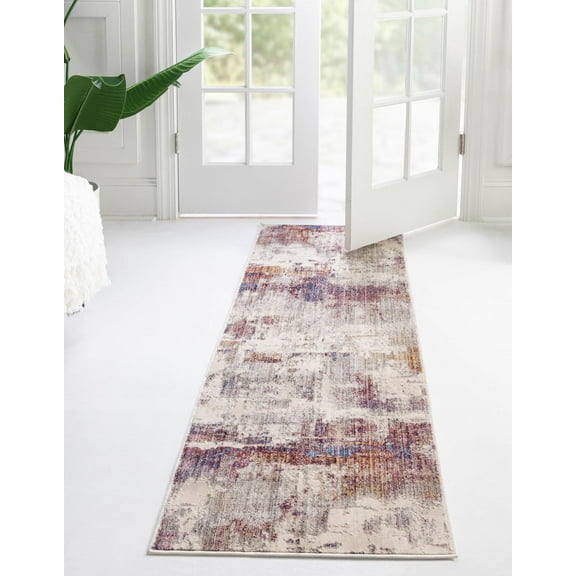 Rugs.com Deepa Collection Rug – 12 Ft Runner Multi Medium Rug Perfect For Hallways, Entryways