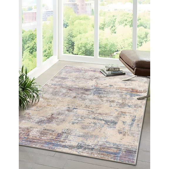 Rugs.com Deepa Collection Rug – 3' x 5' Multi Medium Rug Perfect For Entryways, Kitchens, Breakfast Nooks, Accent Pieces