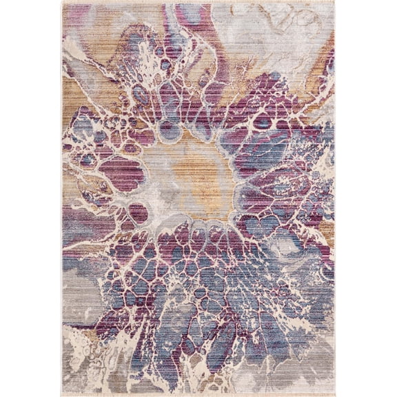 Rugs.com Deepa Collection Rug – 4' x 6' Multi Medium Rug Perfect For Entryways, Kitchens, Breakfast Nooks, Accent Pieces