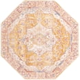 thumbnail image 1 of Rugs.com Deepa Collection Rug – 5 Ft Octagon Yellow Medium Rug Perfect For Living Rooms, Kitchens, Entryways, 1 of 9