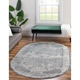 thumbnail image 1 of Rugs.com Derbyshire Collection Rug – 4' x 6' Oval Blue Medium Rug Perfect For Living Rooms, Large Dining Rooms, Open Floorplans, 1 of 9