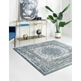 thumbnail image 1 of Rugs.com Derbyshire Collection Rug – 5 Ft Square Light Blue Medium Rug Perfect For Living Rooms, Kitchens, Entryways, 1 of 9