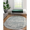 thumbnail image 1 of Rugs.com Derbyshire Collection Rug – 5' x 8' Oval Blue Medium Rug Perfect For Living Rooms, Large Dining Rooms, Open Floorplans, 1 of 9