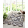 thumbnail image 1 of Rugs.com Eco Southwestern Collection Rug – 10' x 13' Charcoal Gray Medium Rug Perfect For Living Rooms, Large Dining Rooms, Open Floorplans, 1 of 1