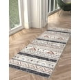 thumbnail image 1 of Rugs.com Eco Southwestern Collection Rug – 6 Ft Runner Gray Medium Rug Perfect For Hallways, Entryways, 1 of 9