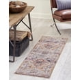 thumbnail image 1 of Rugs.com Eco Southwestern Collection Rug – 6 Ft Runner Khaki Gray Medium Rug Perfect For Hallways, Entryways, 1 of 9