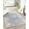 thumbnail image 1 of Rugs.com Eco Traditional Collection Rug – 10' x 13' Harbor Blue Medium Rug Perfect For Living Rooms, Large Dining Rooms, Open Floorplans, 1 of 9