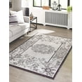 thumbnail image 1 of Rugs.com Eco Traditional Collection Rug – 5' x 8' Ivory Medium Rug Perfect For Bedrooms, Dining Rooms, Living Rooms, 1 of 9
