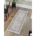thumbnail image 1 of Rugs.com Eco Traditional Collection Rug – 6 Ft Runner Ivory Medium Rug Perfect For Hallways, Entryways, 1 of 9