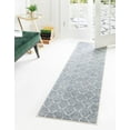 thumbnail image 1 of Rugs.com Eco Trellis Collection Rug – 6 Ft Runner Harbor Blue Medium Rug Perfect For Hallways, Entryways, 1 of 9