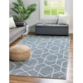 thumbnail image 1 of Rugs.com Eco Trellis Collection Rug – 8' x 10' Harbor Blue Medium Rug Perfect For Living Rooms, Large Dining Rooms, Open Floorplans, 1 of 9