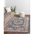 thumbnail image 1 of Rugs.com Eden Collection Rug – 3' x 5' Blue Medium Rug Perfect For Entryways, Kitchens, Breakfast Nooks, Accent Pieces, 1 of 9