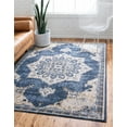 thumbnail image 1 of Rugs.com Eden Collection Rug – 5' x 8' Navy Blue Medium Rug Perfect For Bedrooms, Dining Rooms, Living Rooms, 1 of 9