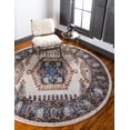 thumbnail image 1 of Rugs.com Eden Collection Rug – 8 Ft Round Cream Medium Rug Perfect For Kitchens, Dining Rooms, 1 of 9