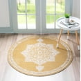 thumbnail image 1 of Rugs.com Eden Collection Rug – 8 Ft Round Yellow Medium Rug Perfect For Kitchens, Dining Rooms, 1 of 9