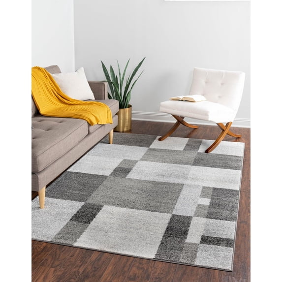 Rugs.com Equinox Collection Rug – 10' x 14' Gray Low Rug Perfect For Living Rooms, Large Dining Rooms, Open Floorplans