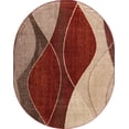thumbnail image 1 of Rugs.com Equinox Collection Rug – 7' 10 x 10' Oval Multi Low Rug Perfect For Living Rooms, Large Dining Rooms, Open Floorplans, 1 of 7
