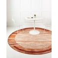 thumbnail image 1 of Rugs.com Equinox Collection Rug – 8' Round Terracotta Low Rug Perfect For Kitchens, Dining Rooms, 1 of 9